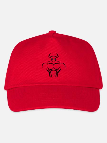 Alpha Taurus Deluxe - Kinder Basecap - Rot