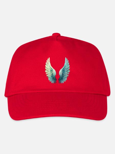 Aqua Pastell Flügel für Gelassenheit - Kinder Basecap - Rot