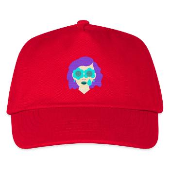 Mrs. Tear Flowers vintage graphic - Kids’ Baseball Cap - red - Front
