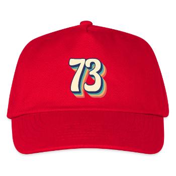 T-Shirt rétro Vintage numéro 73 soixante-treize - Casquette de baseball Enfant - rouge - Devant