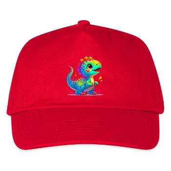 Dinosaur - Kids’ Baseball Cap - red - Front