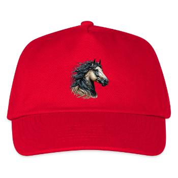 Horse - Kids’ Baseball Cap - red - Front