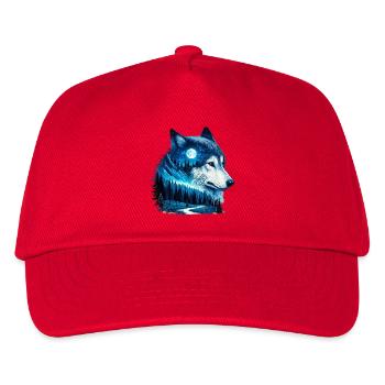 Wolf - Kids’ Baseball Cap - red - Front