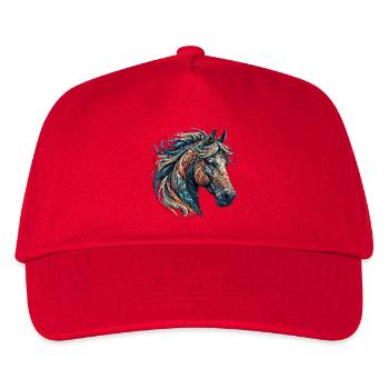 Horse - Kids’ Baseball Cap - red - Front