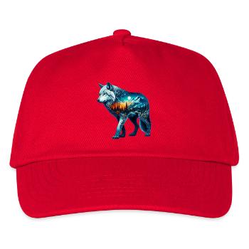 Wolf - Kids’ Baseball Cap - red - Front
