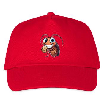 Lustiger Keks Kakerlake süßer Nachtisch Comic - Kinder Basecap - Rot - Vorne
