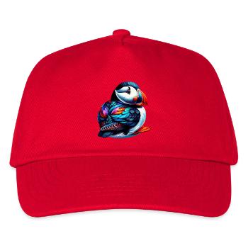Papageitaucher - Kinder Basecap - Rot - Vorne