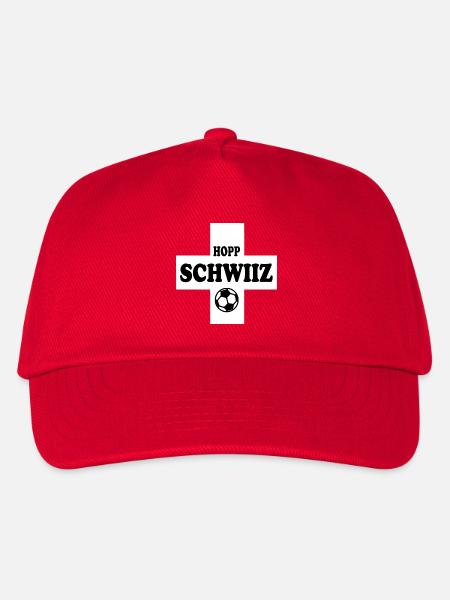 Hopp schwiiz - Kinder Basecap - Rot
