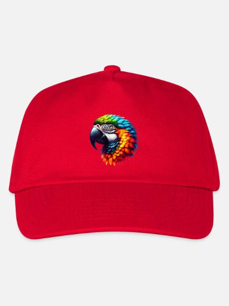 Papagei - Kinder Basecap - Rot