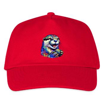 Loutre - Casquette de baseball Enfant - rouge - Devant