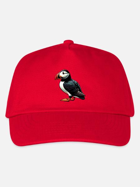Papageitaucher - Kinder Basecap - Rot