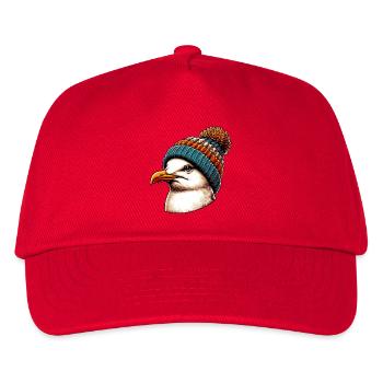 Möwe - Kinder Basecap - Rot - Vorne