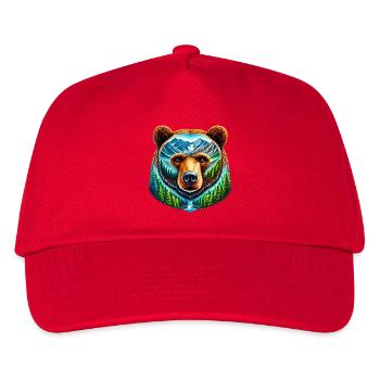 Ours - Casquette de baseball Enfant - rouge - Devant