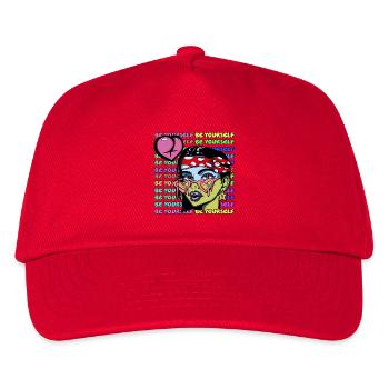 Seien Sie Sie selbst - Kinder Basecap - Rot - Vorne
