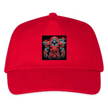 Primal Ronin – Der Samurai-Gorilla - Kinder Basecap - Rot - Vorne