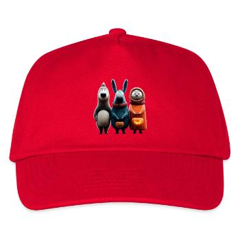 Trick or Treat Gang – Süße Halloween Wolligans - Kinder Basecap - Rot - Vorne