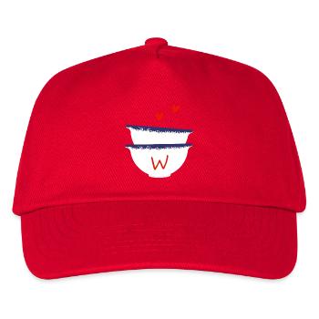 Bretonischer Buchstabe mit Schalen - Kinder Basecap - Rot - Vorne