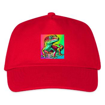 Gecko - Kinder Basecap - Rot - Vorne