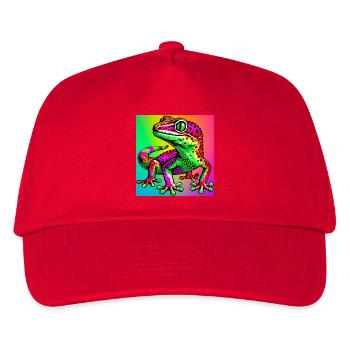 Gecko - Kinder Basecap - Rot - Vorne