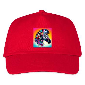 zebra - Kids’ Baseball Cap - red - Front