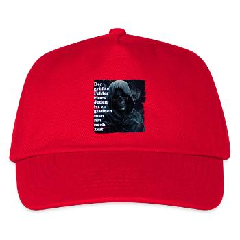 Motif d'horreur de crâne avec brouillard - Casquette de baseball Enfant - rouge - Devant