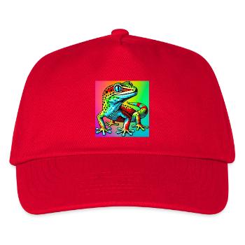 Gecko - Kinder Basecap - Rot - Vorne