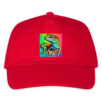 Gecko - Kinder Basecap - Rot - Vorne