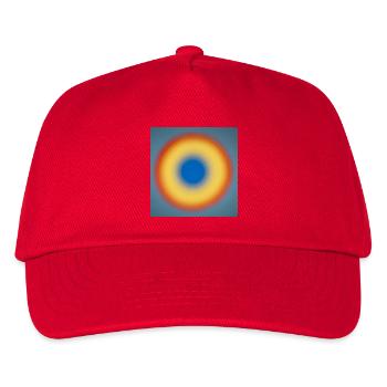 Blauer circle_001 - Kinder Basecap - Rot - Vorne