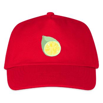 Tranche d’agrumes abstrait - Casquette de baseball Enfant - rouge - Devant