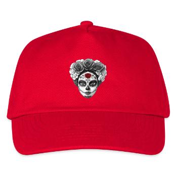 SANTA MUERTE - dark hell - Kids’ Baseball Cap - red - Front