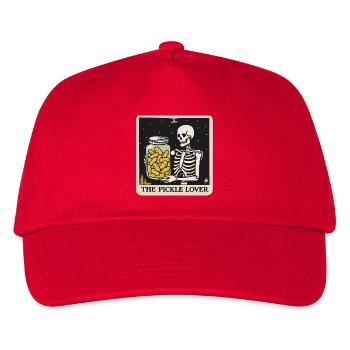 L’amateur de concombre Tarot carte Concombre drôle - Casquette de baseball Enfant - rouge - Devant