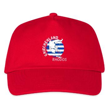Rhodes - Kids’ Baseball Cap - red - Front
