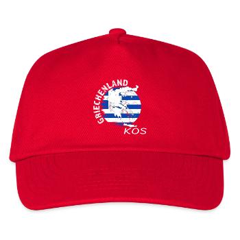 Kos - Kids’ Baseball Cap - red - Front