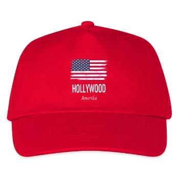 Hollywood - Kinder Basecap - Rot - Vorne