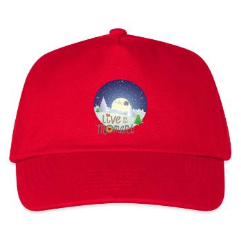 La magie hivernale Vivre dans l’instant - Casquette de baseball Enfant - rouge - Devant