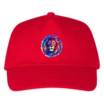 Lion Animal néon - Casquette de baseball Enfant - rouge - Devant