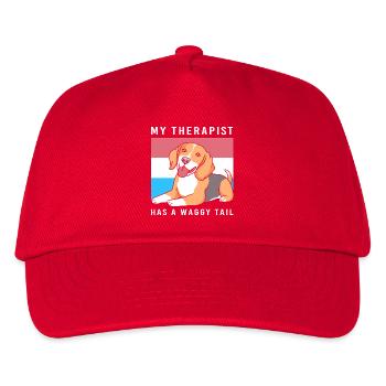 Therapiehund Therapeut Therapie Hund Hundetraining - Kinder Basecap - Rot - Vorne