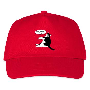 What are you looking at? - Kids’ Baseball Cap - red - Front