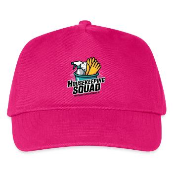 Lustiges Putzen Design - Kinder Basecap - Fuchsia - Vorne