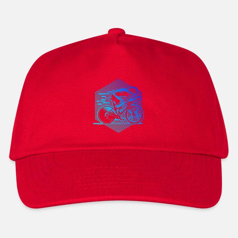 Neon Sprint Cyclist - Kids’ Baseball Cap - red