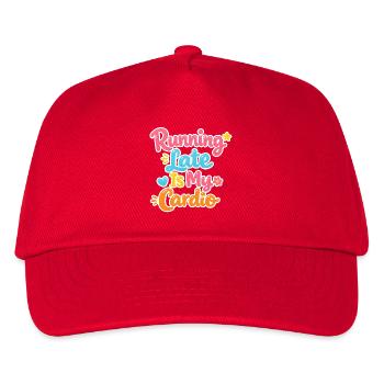 Running Late Is My Cardio - Kids’ Baseball Cap - red - Front
