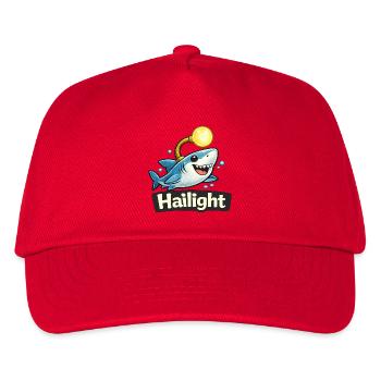 Hai Light / Highlight lustiges Wortwitz Shirt - Kinder Basecap - Rot - Vorne