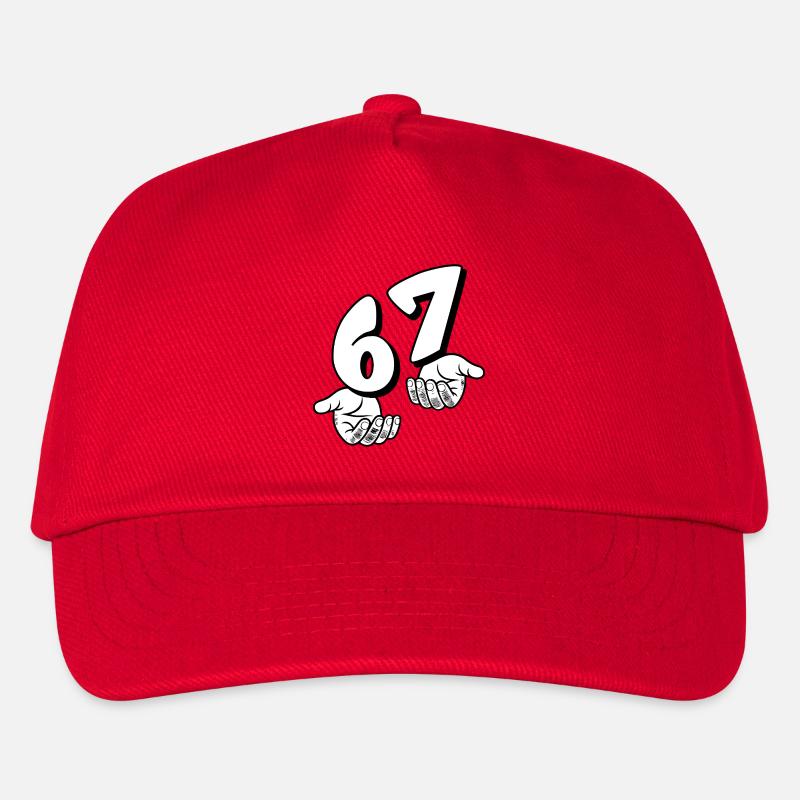 67 Six Seven - Kinder Basecap - Rot