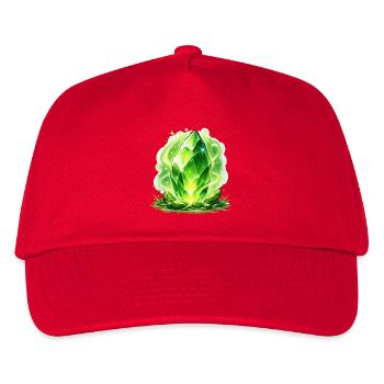 Grüner Kristallzauber - Kinder Basecap - Rot - Vorne