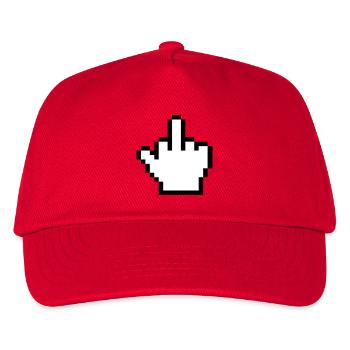 Souris Main Majeur Index de souris - Casquette de baseball Enfant - rouge - Devant