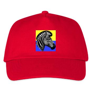 zebra - Kids’ Baseball Cap - red - Front