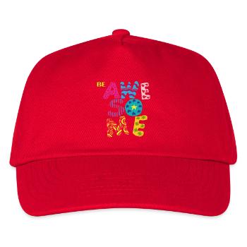 Be Awesome - Kids’ Baseball Cap - red - Front