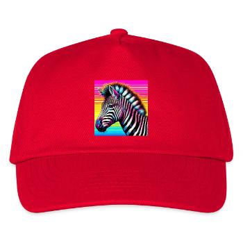 zebra - Kids’ Baseball Cap - red - Front