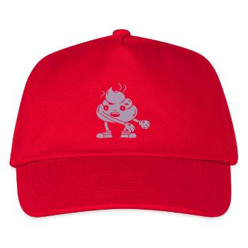 Funny poop pile dancing - Kids’ Baseball Cap - red - Front