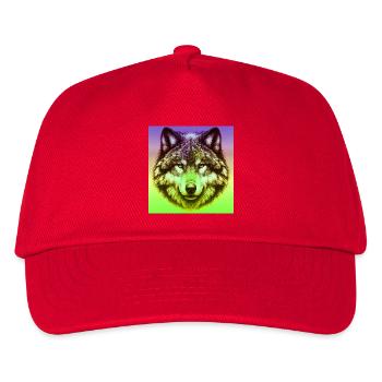 Wolf - Kids’ Baseball Cap - red - Front